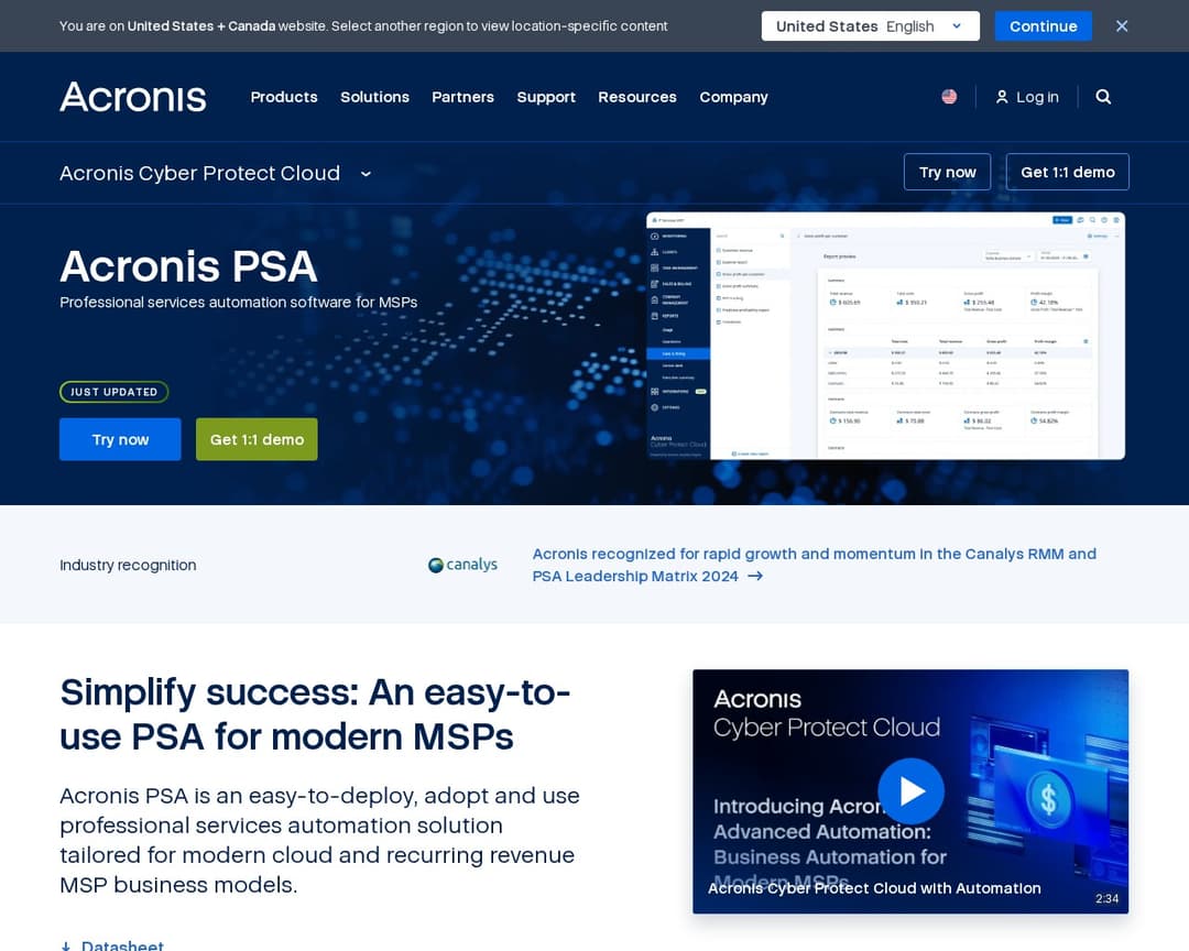 Acronis PSA
