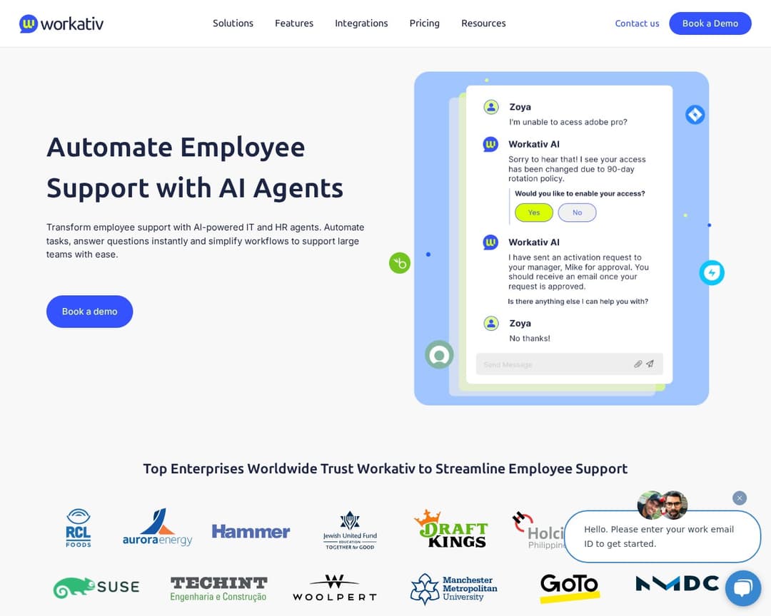 Workativ AI Agent
