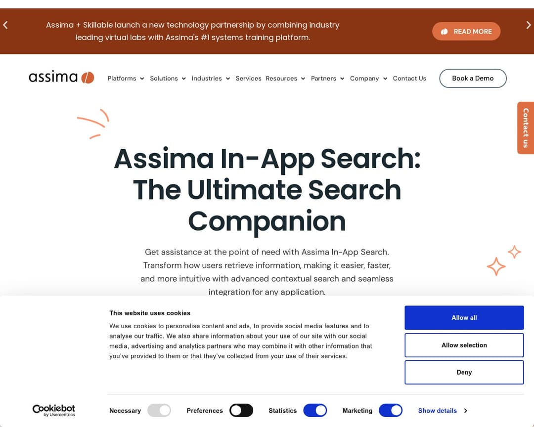 Assima In-App Search
