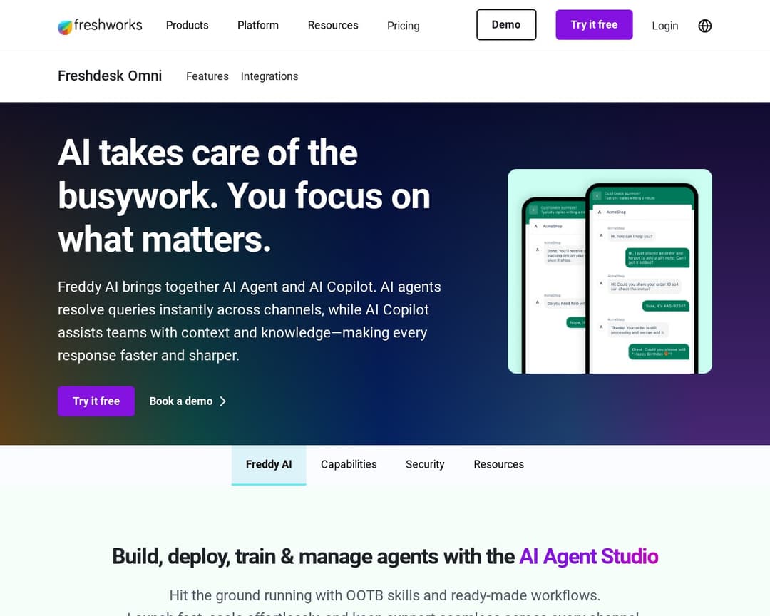 Freshworks Freddy AI