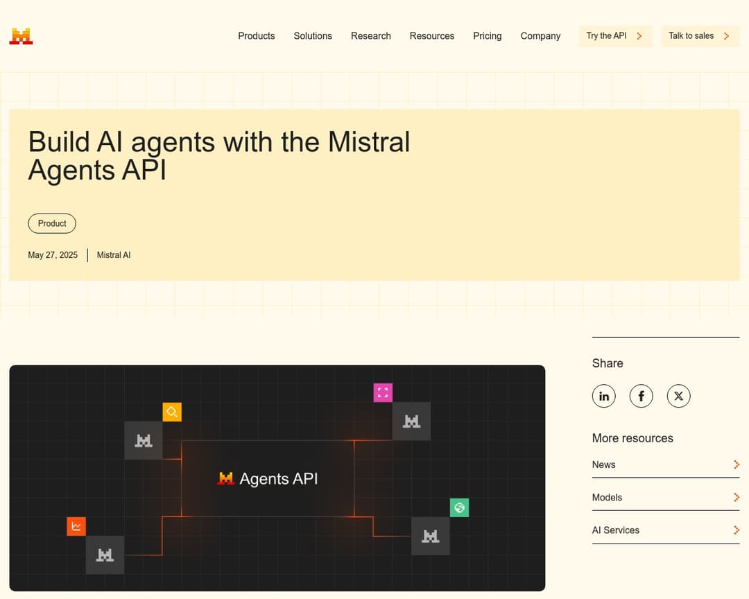 Mistral Agents API