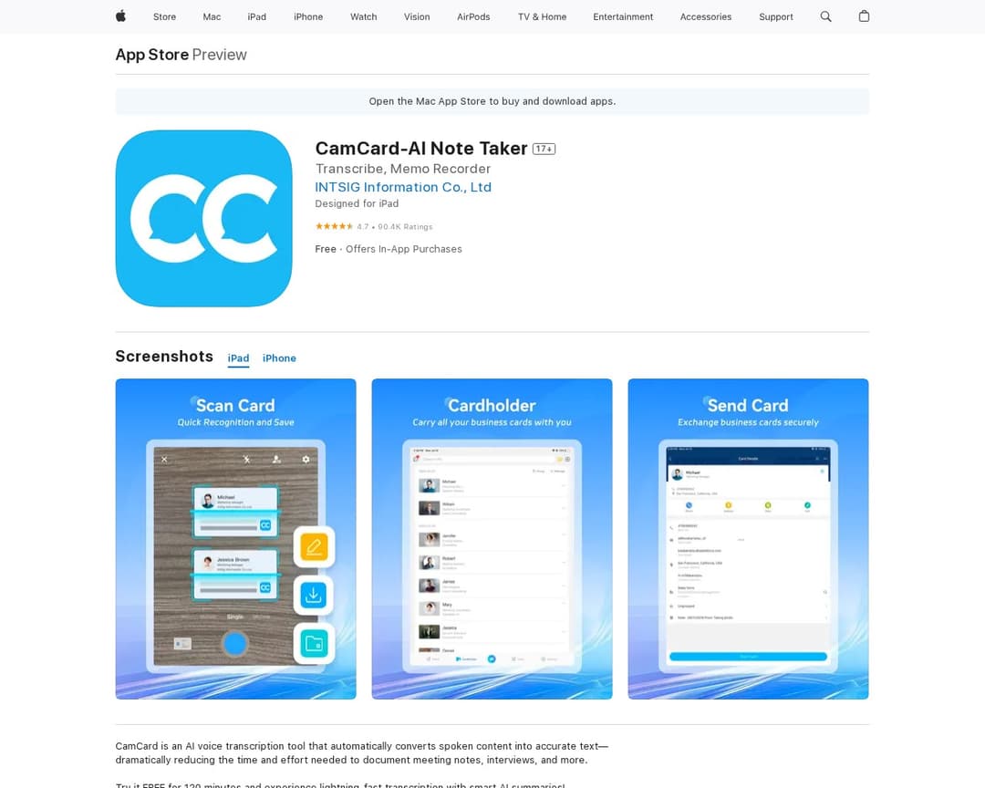 CamCard: Business AI Assistant