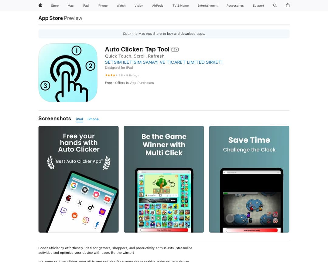 Auto Clicker: Tap Tool