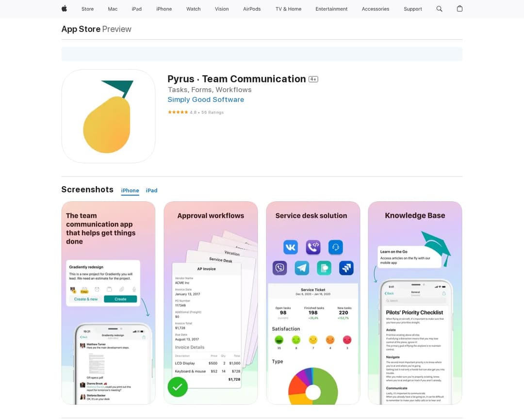 Pyrus · Team Communication