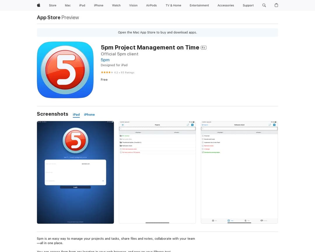 5pm Project Management on Time