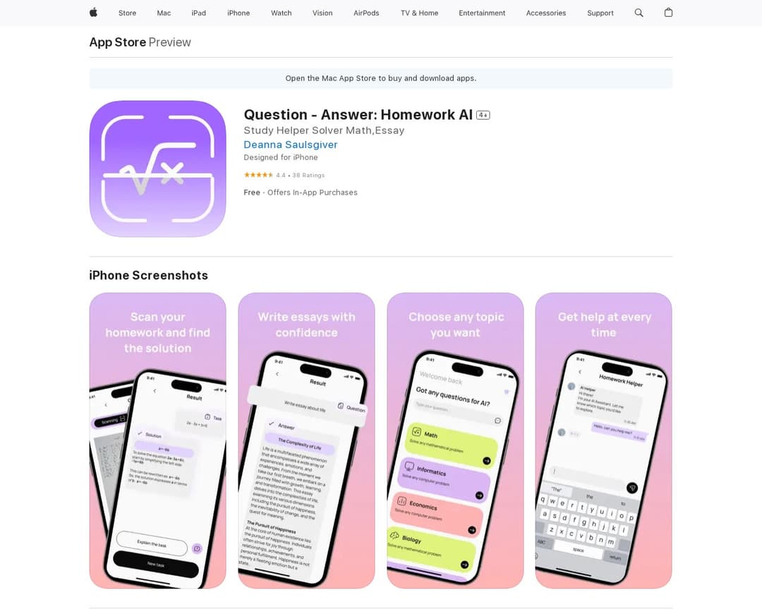 Question - Answer: Homework AI