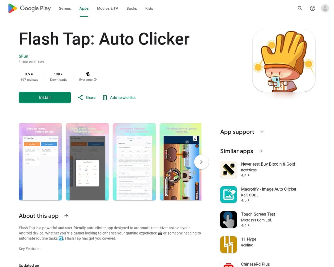 Flash Tap: Auto Clicker