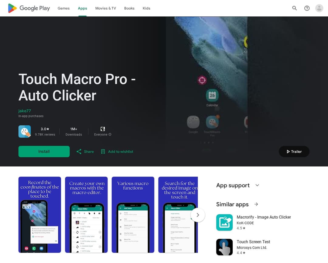 Touch Macro Pro - Auto Clicker