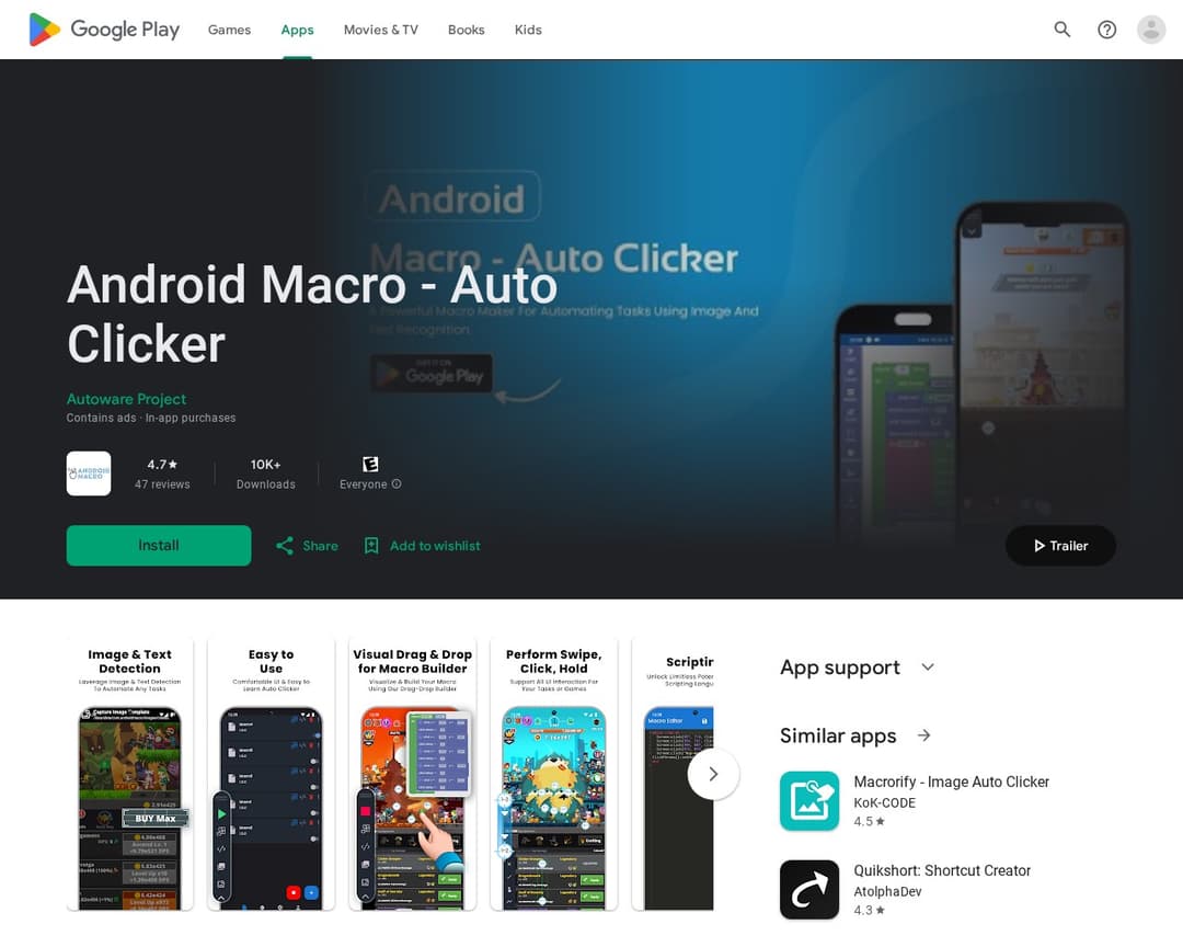 Android Macro - Auto Clicker