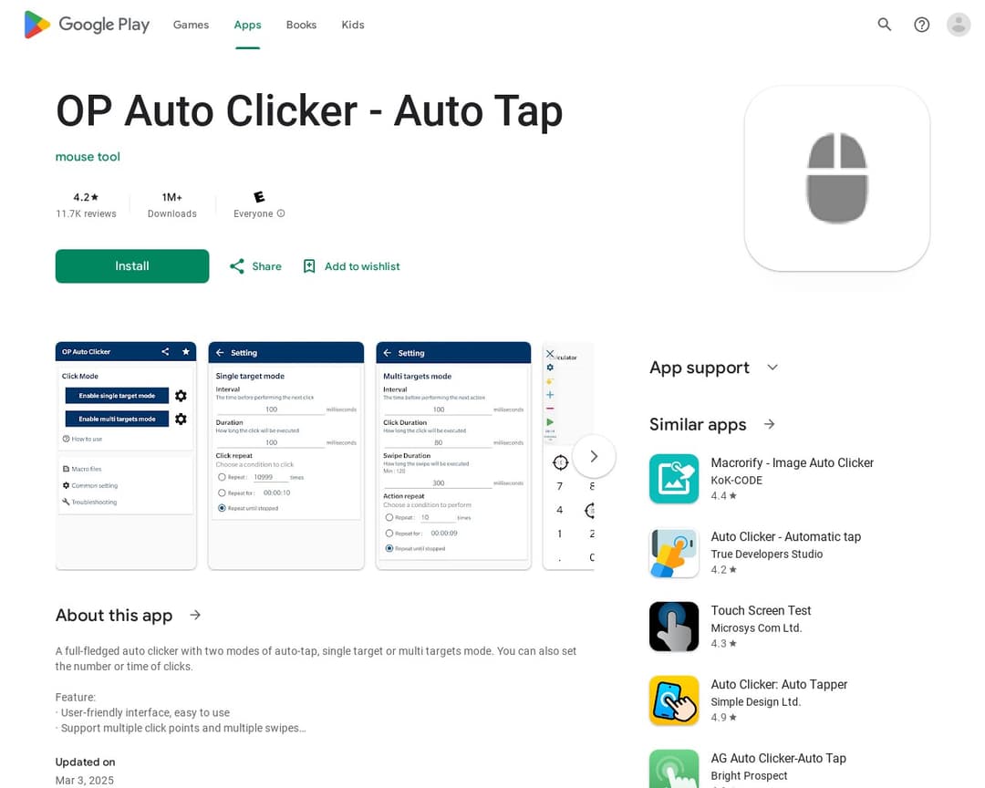 OP Auto Clicker - Auto Tap