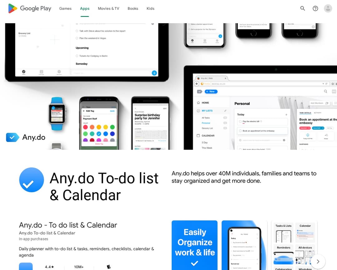 Any.do To-do list & Calendar