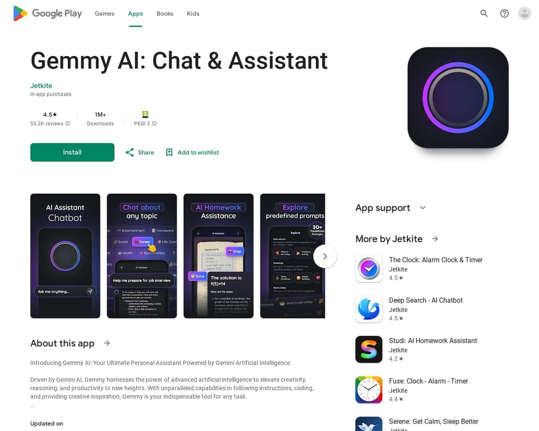 Gemmy AI: Chat & Assistant