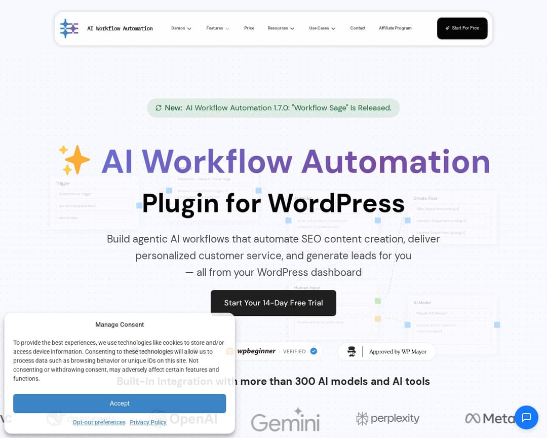 AI Workflow Automation For WordPress