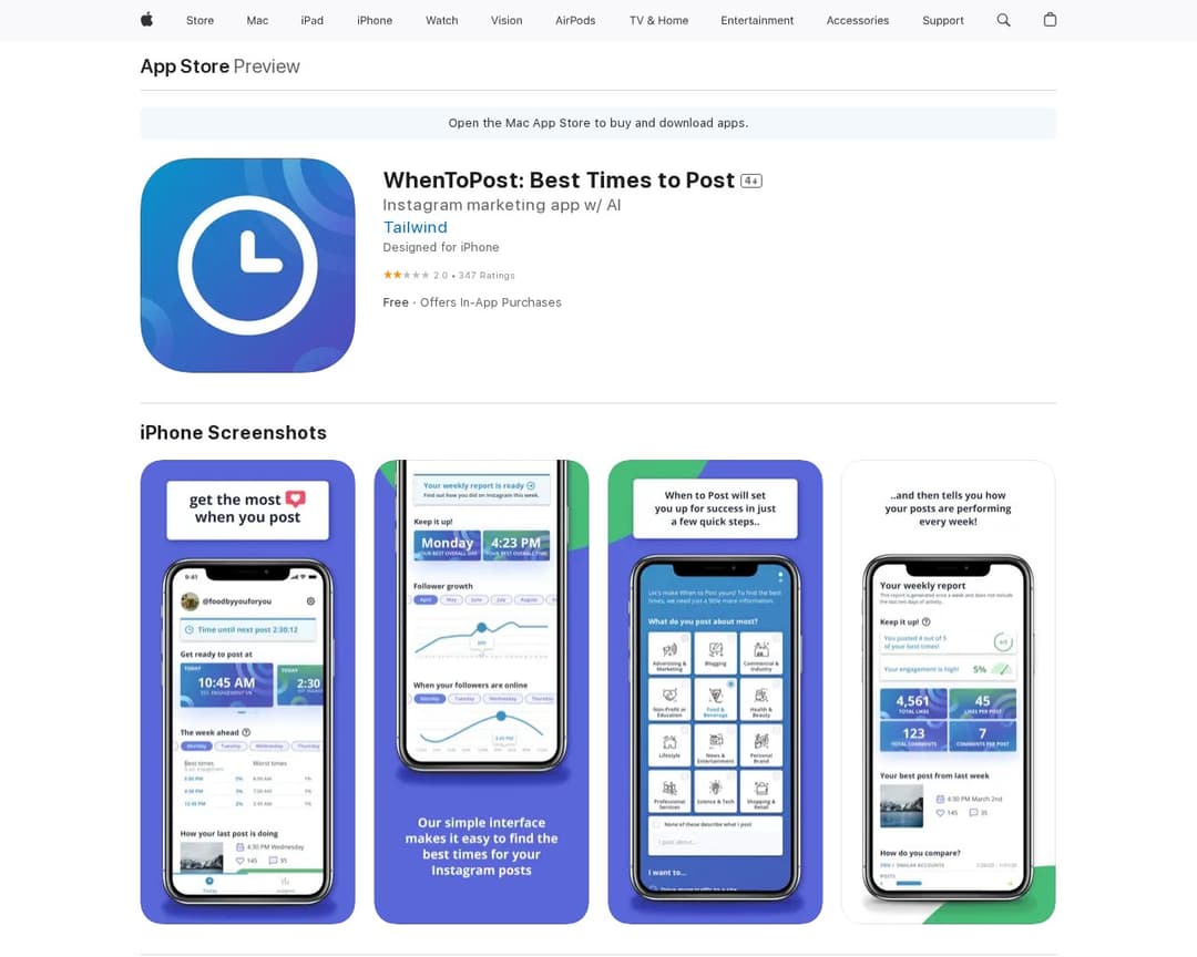 WhenToPost: Best Times to Post