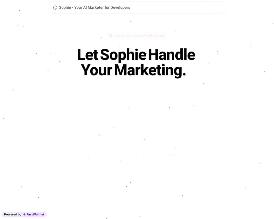 Sophie - Your AI Marketer for Developers