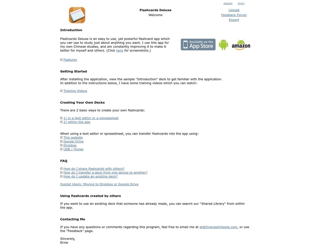 Flashcards Deluxe