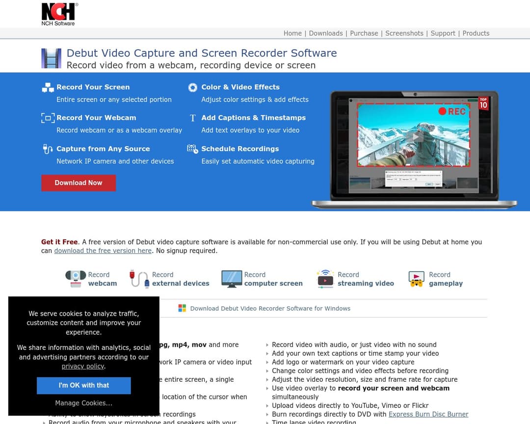 Debut Video Capture Software