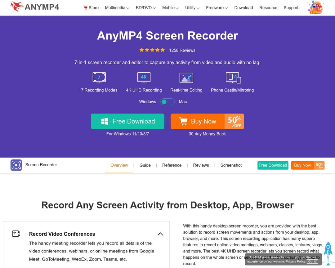 AnyMP4 Screen Recorder