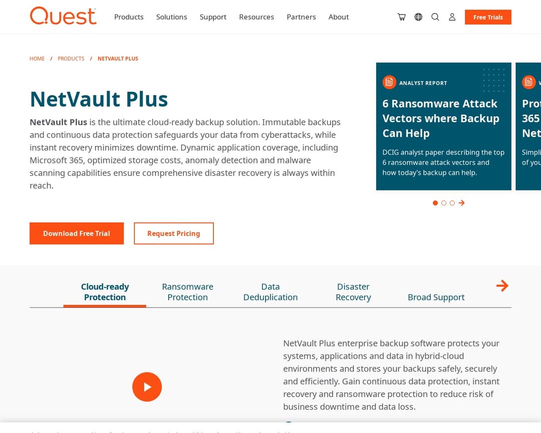 Quest NetVault Plus