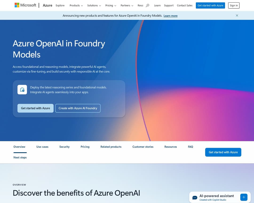 Azure OpenAI in Foundry Models