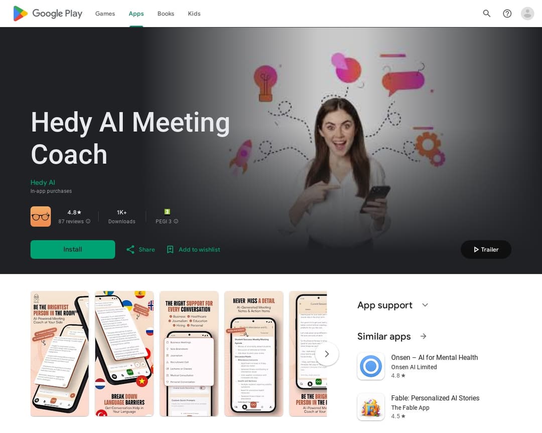 Hedy AI Meeting Coach