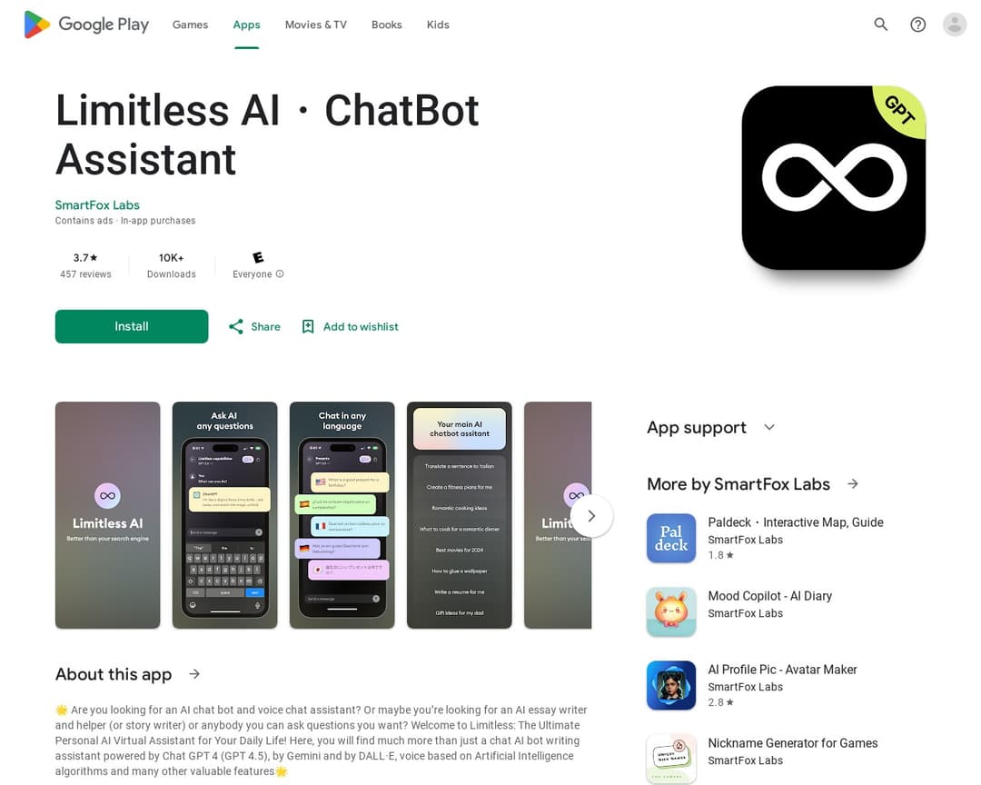 Limitless AI・ChatBot Assistant