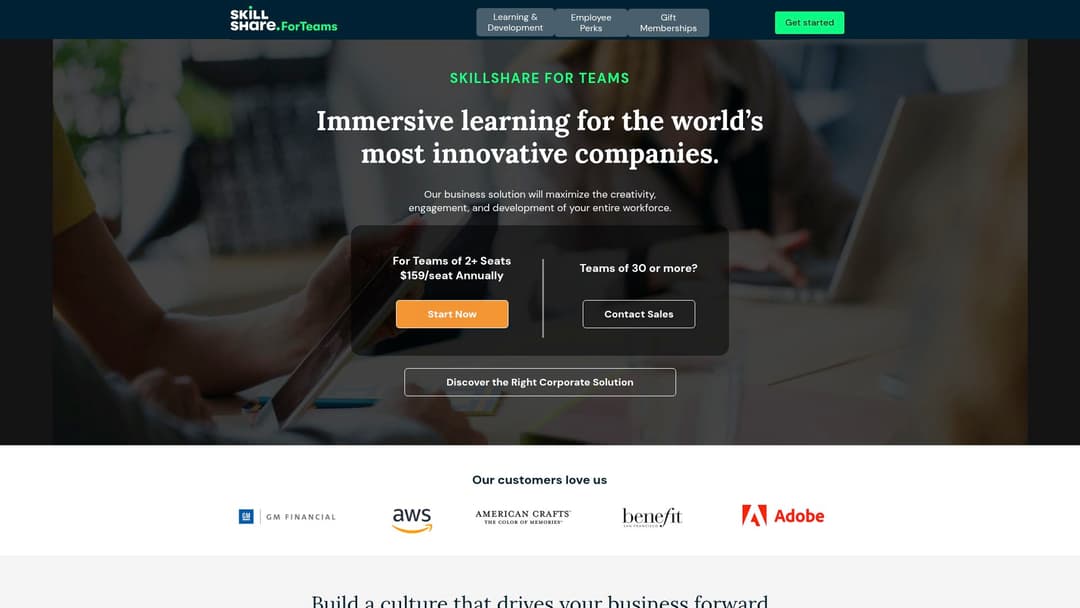 Skillshare for Teams