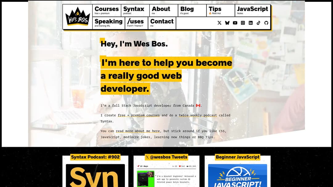 Wes Bos's paid courses