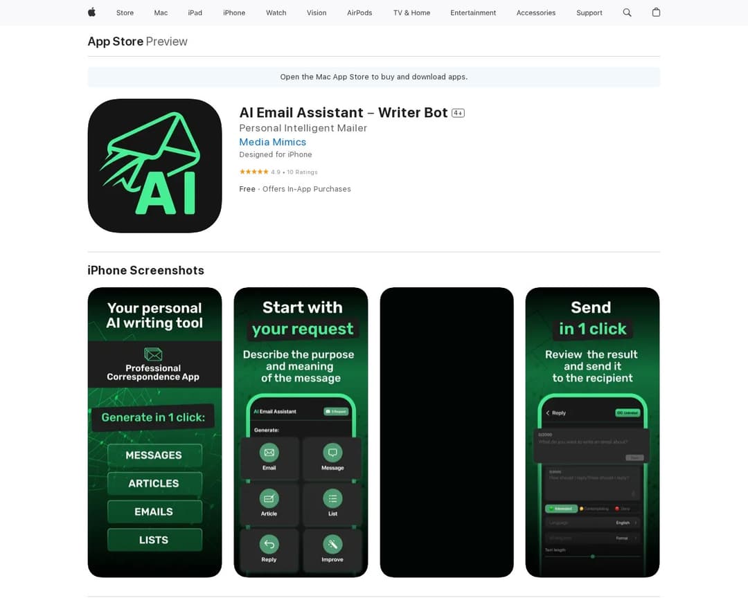 AI Email Assistant－Writer Bot