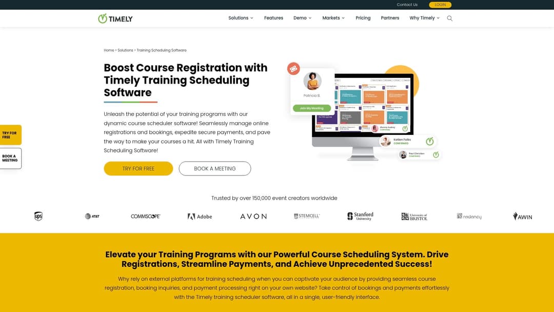 Timely Training Scheduling Software