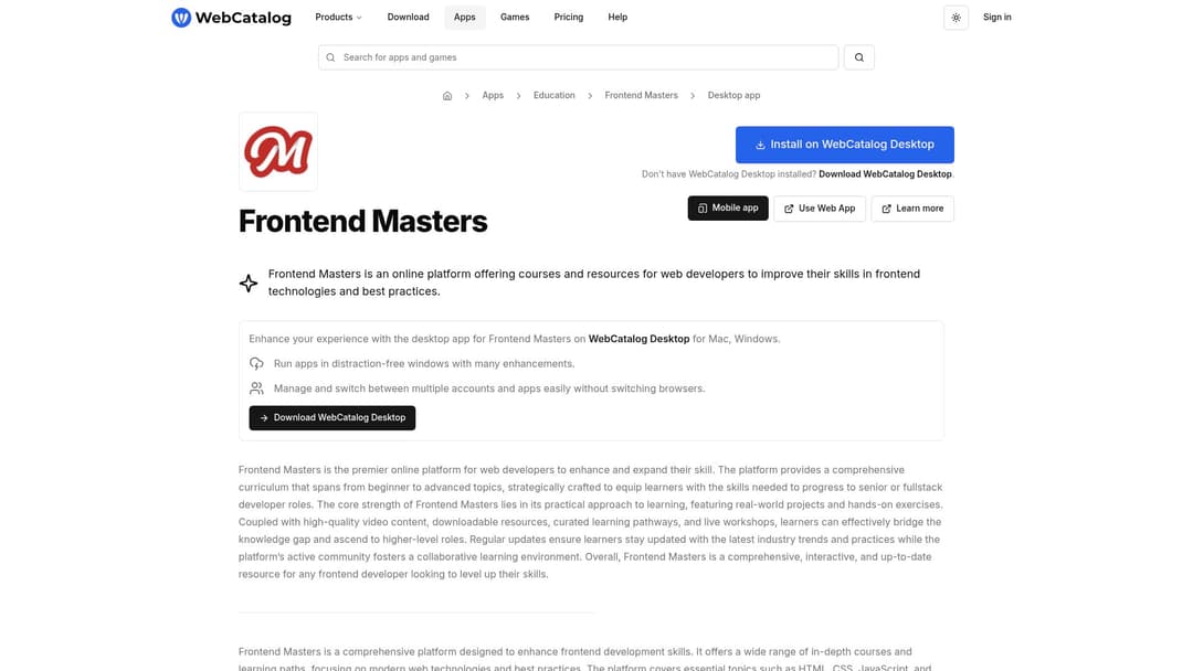 Frontend Masters