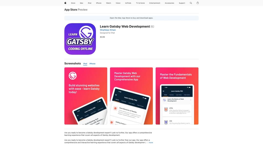 Learn Gatsby Web Development