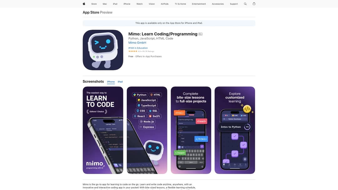 Mimo: Learn Coding/Programming