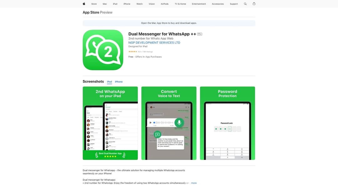 Dual Messenger for WhatsApp ++