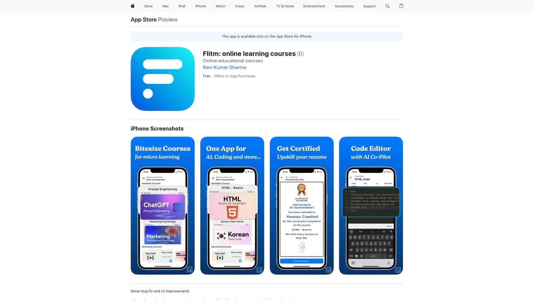 Flitm: online learning courses