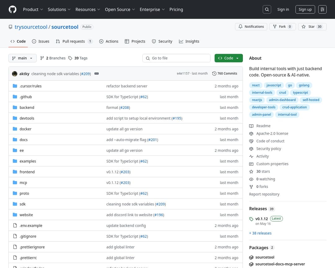 Sourcetool (on GitHub)