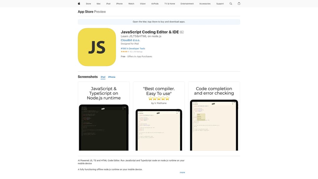 JavaScript Coding Editor & IDE