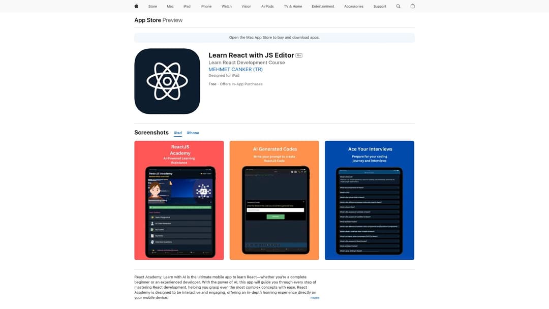 Learn React with JS Editor