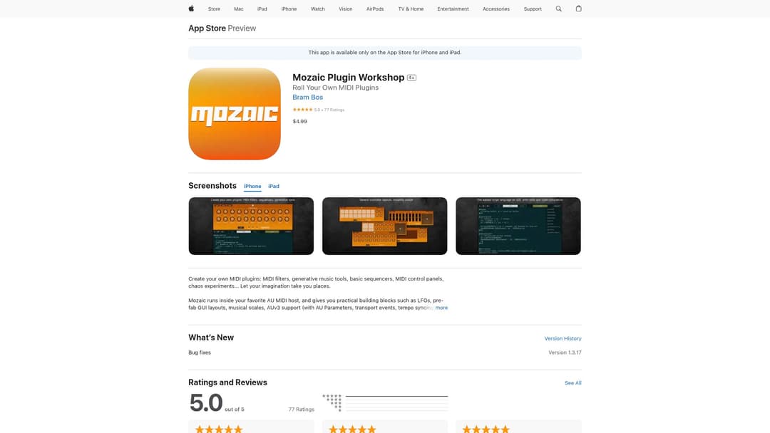 Mozaic Plugin Workshop