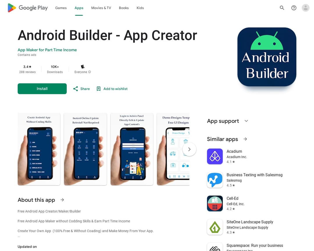 Android Builder - App Creator