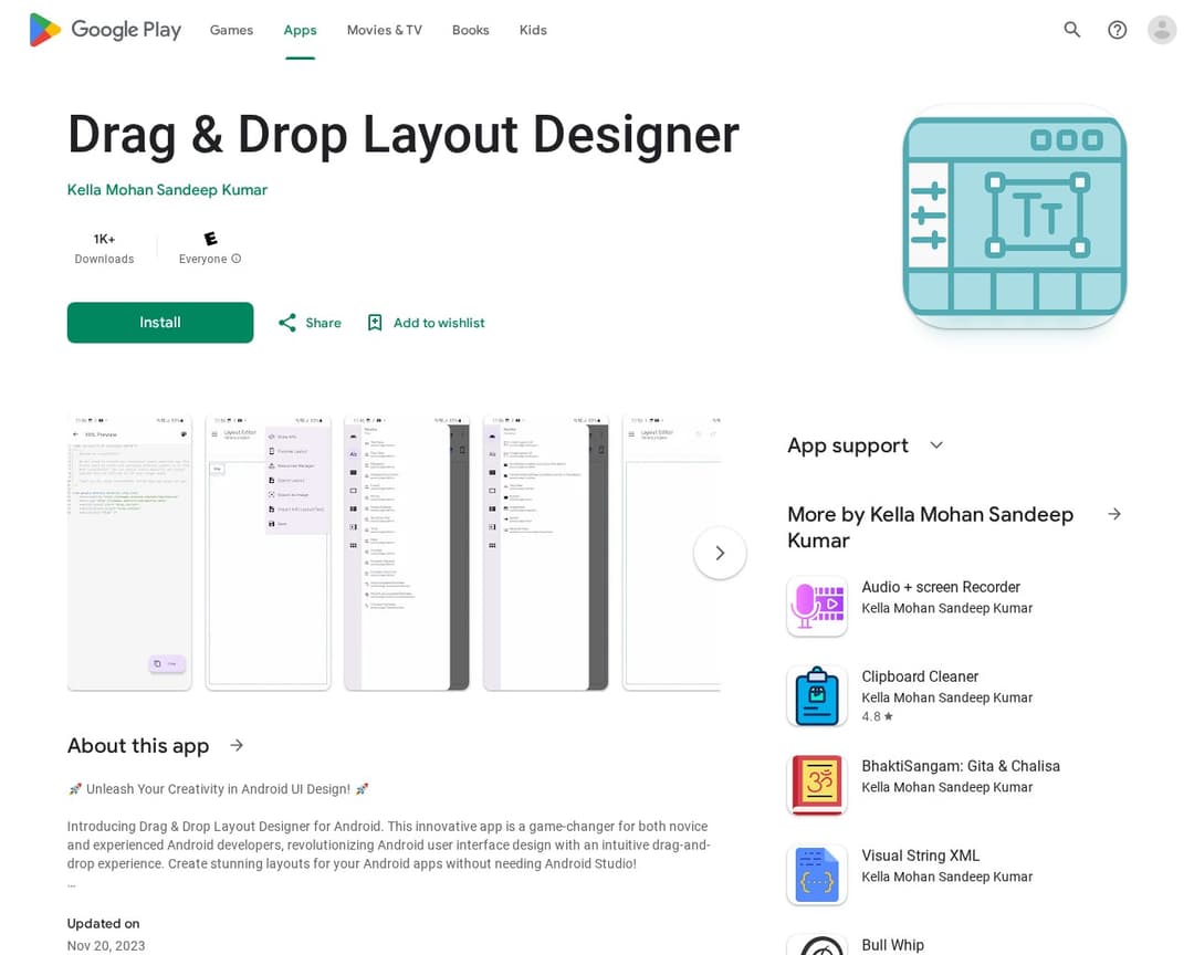 Drag & Drop Layout Designer