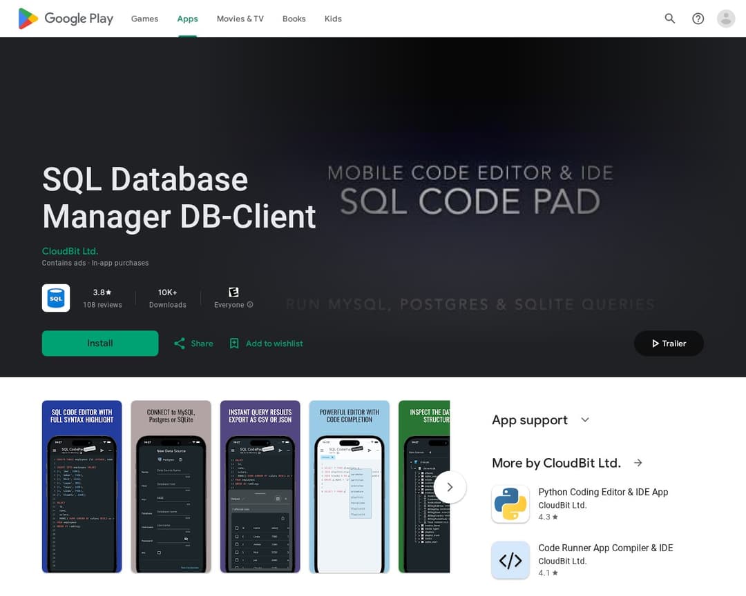 SQL Database Manager DB-Client