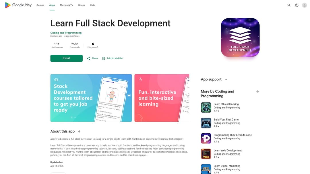 Learn Full Stack Development