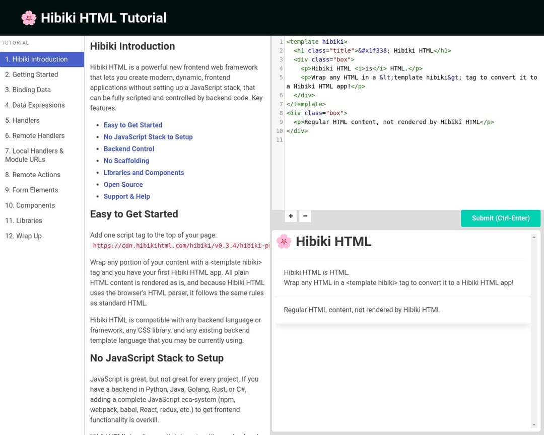 Hibiki HTML