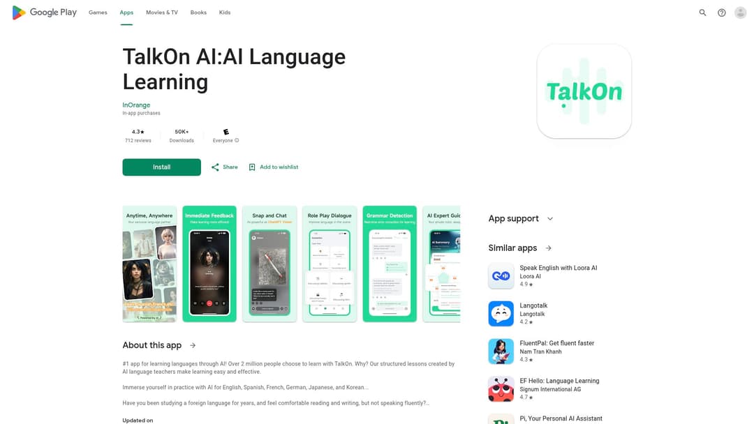 TalkOn AI:AI Language Learning