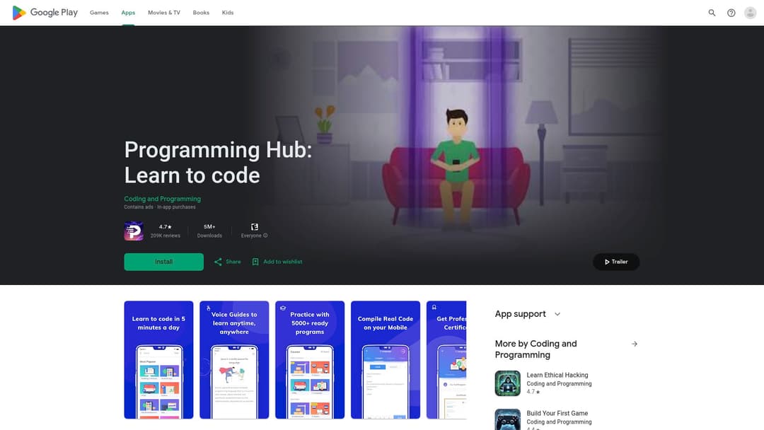 Programming Hub: Learn to code