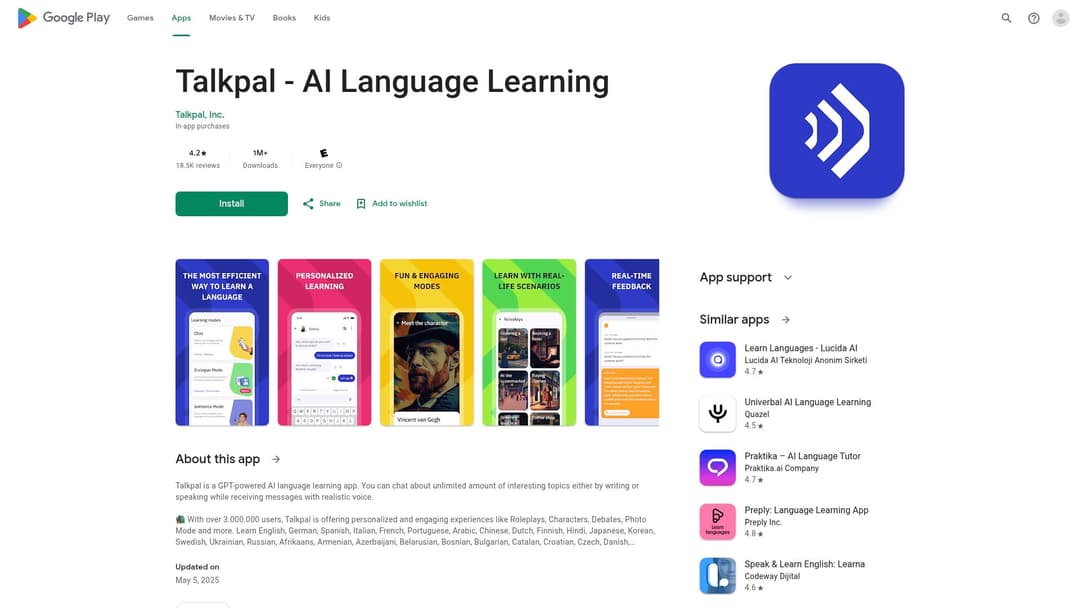 Talkpal - AI Language Learning