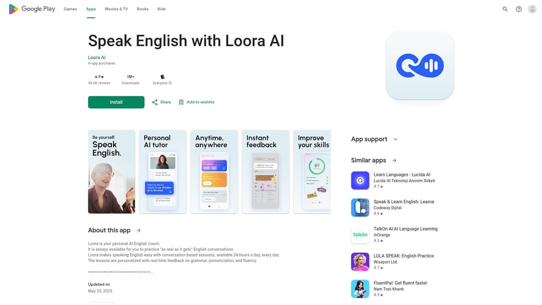 Speak English with Loora AI