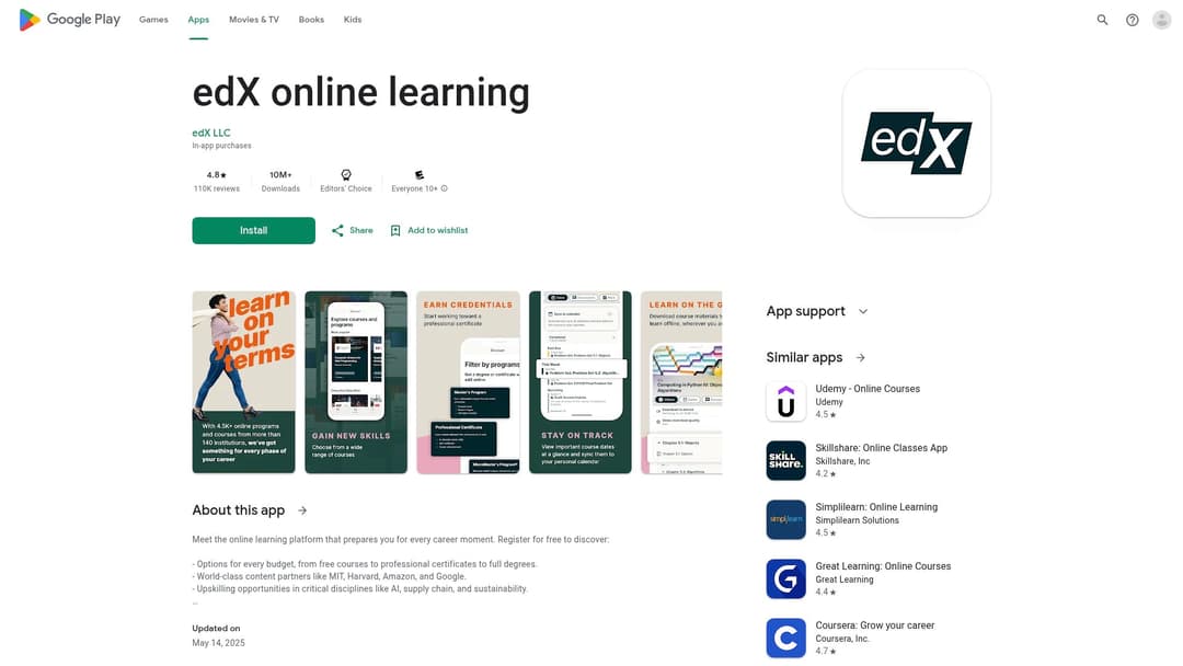 edX online learning