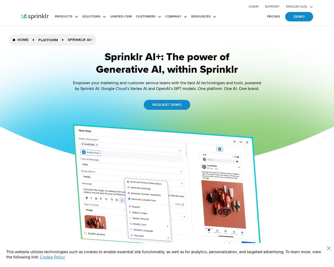 Sprinklr AI+
